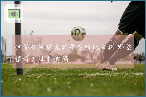 世界杯滚球竞猜平台对比分析 哪些值得关注和尝试